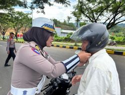 Ditlantas Polda Sulbar Terus Kawal Keselamatan Berkendara