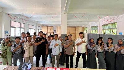 Ditnarkoba Polda Sulbar Lancarkan Binluh di SMKN 1 Mamuju