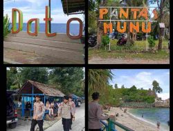 Begini Cara Personel Ditpamobvit Polda Sulbar Bangun Komunikasi dengan Wisatawan