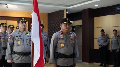 Polda Sulbar Ikuti Upacara Pemuliaan Nilai-nilai Luhur Tribrata secara Virtual