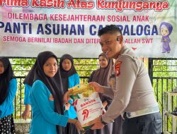 Dirlantas Polda Sulbar Berbagi di Panti Asuhan Campaloga dan Kampanyekan