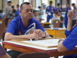 Lomba Domino, Meriahkan HUT Bhayangkara ke-79 di Polda Sulbar