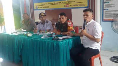 Pemerintah Kecamatan Sampaga Gelar Rapat internal Pembentukan Panitia Perayaan HUT RI