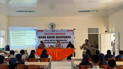 Ditlantas Polda Sulbar Peringati HAN dengan Edukasi