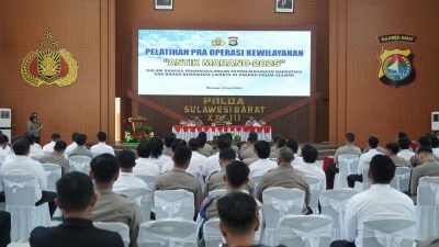 Wakapolda Sulbar Pimpin Latpra Ops Antik Marano 2025, Tekan Peredaran Narkoba di Sulawesi Barat