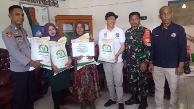 Sebanyak 211 KPM warga masyarakat Desa Bonda Terima Bantuan Beras