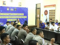 Polres Majene Terima Kunjungan Bid Propam Polda Sulbar dalam Rangka Pembinaan Etika Profesi Polri