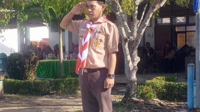 Camat Sampaga Irup Upacara Peringatan Hari Pramuka ke 64