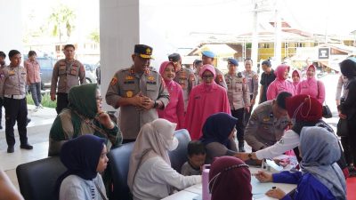 Ditlantas Polda Sulbar Gelar Bakti Kesehatan dan Baksos