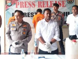 Polresta Mamuju Berhasil Amankan 2 Terduga Pelaku Kasus Miras Oplosan