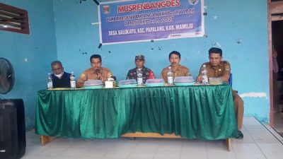 Kades Salukayu Ajak Usulkan Program Prioritas Dalam Musrenbang Desa