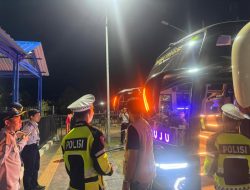 Ditlantas Polda Sulbar Perketat Pengawasan Armada Bus
