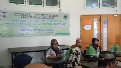 DLH Sulbar Gelar Sosialisasi Permen LH Nomor 5 Tahun 2025 dan Bimtek Aplikasi SiDia