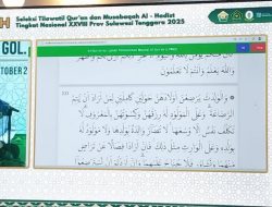 Alhamdulillah…Ahmad Farid Masuk Empat Besar Hifdzil Hadist di STQH Nasional