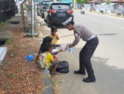 PJR Polda Sulbar Tebar Kebaikan di Jumat Berkah