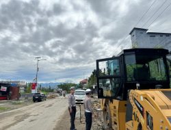 Ditlantas Polda Sulbar Proaktif Amankan Proyek Jalan di Mamuju