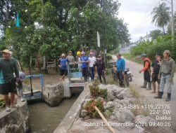 PPA UPTD PSDA Dinas PUPR Sulbar Gotong Royong Bersihkan Saluran Irigasi