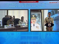Plt Kepala Bapperida Sulbar Ikut Seleksi JPT Pratama