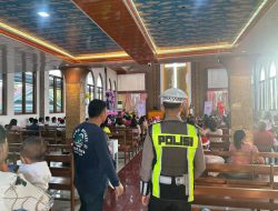 Patroli Natal, Ditlantas Polda Sulbar Sasar Gereja di Mamuju