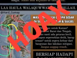 BPBD Sulbar Pastikan Informasi Gempa dan Tsunami di Sulawesi Barat, Hoaks