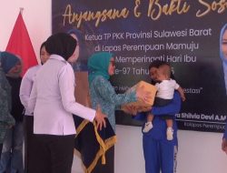 Ketua TP PKK Sulbar Serahkan Bantuan ke Warga Binaan Lapas Perempuan