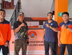 BPBD Sulbar Terima Kunjungan Pelatih Denma Korem 142/Tatag Mamuju