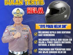 Ditlantas Polda Sulbar Tetapkan Bulan Tertib Helm