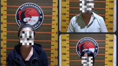 Satresnarkoba Polresta Mamuju Ciduk Seorang PNS dan Dua Perempuan