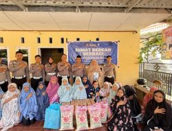 Ditlantas Polda Sulbar Berbagi Kebahagiaan dengan Anak Yatim