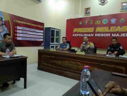Jajaran Polres Majene Laksanakan Coffe Morning Bersama Wartawan 