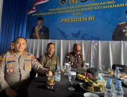 Polda Sulbar dan Polresta Mamuju Hadiri Peresmian 1.179 SPPG dan Gudang Ketahanan Pangan Polri