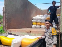 Bhabinkamtibmas Pangasaan Kawal Pengiriman 7 Ton Jagung ke Bulog