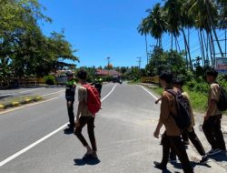 PJR Ditlantas Polda Sulbar Gencarkan Edukasi Tertib Berkendara di Kalangan Pelajar
