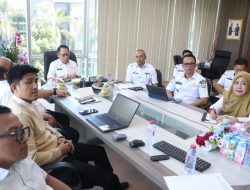 Karo Pemkesra Dampingi Sekprov Junda Bahas Kerja Sama WBS KPK