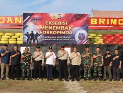 Kapolresta Mamuju Hadiri Eksebisi Menembak di Mako Brimob Polda Sulbar