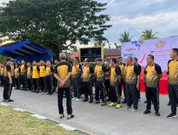 Sebanyak 100 Personel Polresta Mamuju Meriahkan CFD