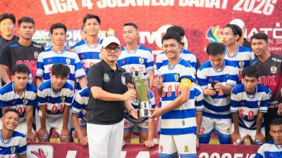 Persimaju Juara Liga 4 Piala Gubernur Sulbar