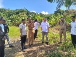 Kadis Perkimtanhub Sulbar dan Wamenham RI Tinjau Lokasi Rencana Pembangunan Kanwil Kementerian HAM 