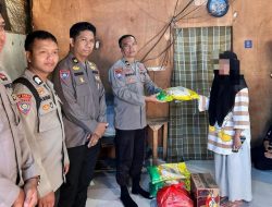 Bhabinkamtibmas Polsek Mamuju Salurkan Bantuan Kepada Korban Pemerkosaan Ayah Tiri 