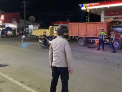 Polresta Mamuju Tertibkan Kendaraan di Titik Rawan Kemacetan
