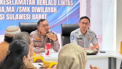 Ditlantas Polda Sulbar Susun Nota Kesepakatan Pembentukan Sekolah Pelopor Keselamatan Berlalu Lintas