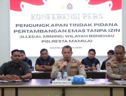 Polresta Mamuju Gerebek Tambang Emas Ilegal di Bonehau
