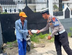 Ditlantas Polda Sulbar Kembali Berbagi Makanan Gratis