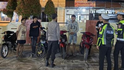 Polresta Mamuju Amankan Aksi Pelaku Balap Liar 