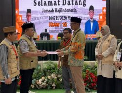 Karo Pemkesra Terima Rombongan Jamaah Haji Kloter UPG 12
