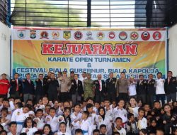 Kapolresta Mamuju Hadiri Pembukaan Kejuaraan Karate Piala Gubernur, Kapolda Sulbar dan Danrem 142 Tatag 2026