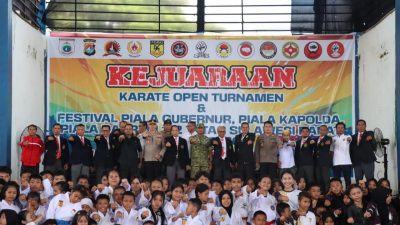 Kapolresta Mamuju Hadiri Pembukaan Kejuaraan Karate Piala Gubernur, Kapolda Sulbar dan Danrem 142 Tatag 2026