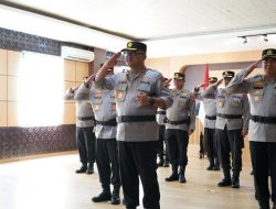 Kapolda Sulbar dan PJU Ikuti Upacara Pemuliaan Nilai‑Nilai Tribrata Secara Daring