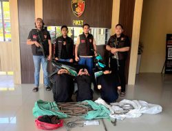 Resmob Jatanras Polda Sulbar Tangkap 3 Pelaku Pencurian Tembaga Menara PLN