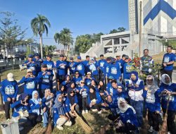 Aksi Bakti dan Tanaman Pohon Demokrat Mamuju, Semarakkan Langit Biru Indonesia Asri